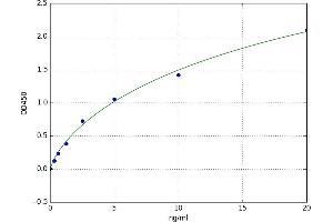 A typical standard curve (MAGAB ELISA 试剂盒)