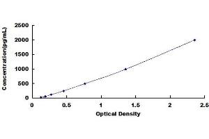 Typical Standard Curve (Persephin ELISA 试剂盒)