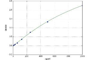 A typical standard curve (Iba1 ELISA 试剂盒)