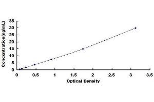 Typical standard curve (Lipopolysaccharides (LPS) ELISA 试剂盒)