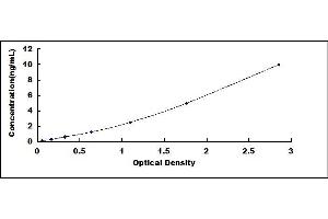 Typical standard curve (CD99 ELISA 试剂盒)