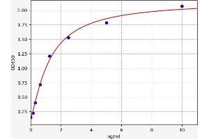 Typical standard curve (TEK ELISA 试剂盒)