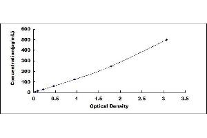 Typical standard curve (TNF alpha ELISA 试剂盒)