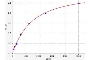 Typical standard curve (TNFAIP2 ELISA 试剂盒)