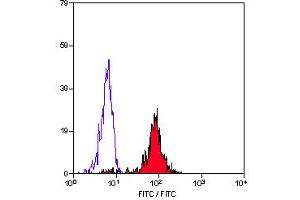 Staining of human peripheral blood monocytes with Mouse anti Human CD86:FITC (ABIN118805). (CD86 抗体  (FITC))