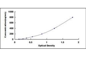 Typical standard curve (Haptoglobin ELISA 试剂盒)