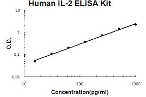 Human IL-2 Accusignal ELISA Kit Human IL-2 AccuSignal ELISA Kit standard curve. (IL-2 ELISA 试剂盒)