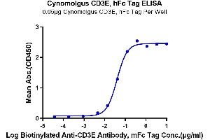 ELISA image for CD3 epsilon (CD3E) protein (Fc Tag) (ABIN7274301)