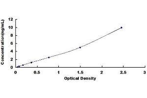 Typical standard curve (CST3 ELISA 试剂盒)