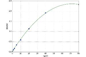 A typical standard curve (LGALS3BP ELISA 试剂盒)