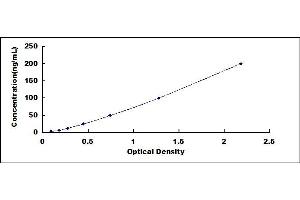 Typical standard curve (Insulin Autoantibody ELISA 试剂盒)