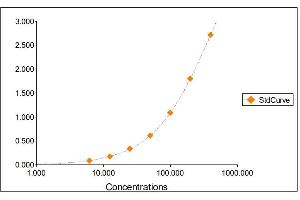 Standard Curve Graph (IgA ELISA 试剂盒)