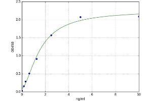 A typical standard curve (LIN7B ELISA 试剂盒)