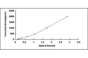 Typical standard curve (DEFB103A ELISA 试剂盒)