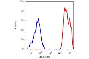 Flow Cytometry (FACS) image for anti-CD36 (CD36) antibody (ABIN238510) (CD36 抗体)