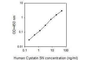 ELISA image for Cystatin SN (CST1) ELISA Kit (ABIN4882545) (CST1 ELISA 试剂盒)