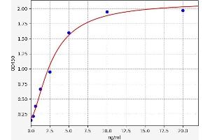 Typical standard curve (MAP4K1 ELISA 试剂盒)