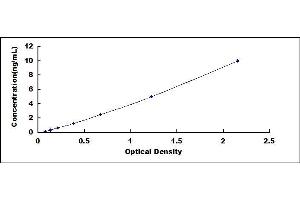 Typical standard curve (EIF2AK2 ELISA 试剂盒)