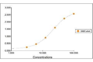 Standard Curve Graph (beta-2 Microglobulin ELISA 试剂盒)