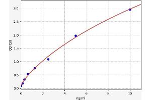 Typical standard curve (SECTM1A ELISA 试剂盒)