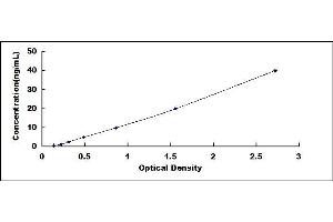 Typical standard curve (IgA Secretory Component ELISA 试剂盒)