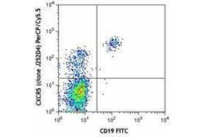 Flow Cytometry (FACS) image for anti-Chemokine (C-X-C Motif) Receptor 5 (CXCR5) antibody (PerCP-Cy5.5) (ABIN2660007) (CXCR5 抗体  (PerCP-Cy5.5))