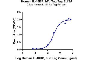 ELISA image for Interleukin 18 Binding Protein (IL18BP) (AA 31-194) protein (Fc Tag) (ABIN7274976)