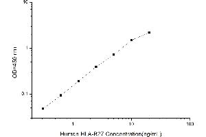 Typical standard curve (Leukocyte Antigen B27 ELISA 试剂盒)