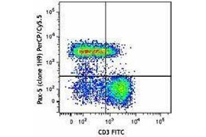 Flow Cytometry (FACS) image for anti-Paired Box 5 (PAX5) antibody (PerCP-Cy5.5) (ABIN2660223) (PAX5 抗体  (PerCP-Cy5.5))