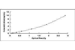 Typical standard curve (Cyclin A ELISA 试剂盒)