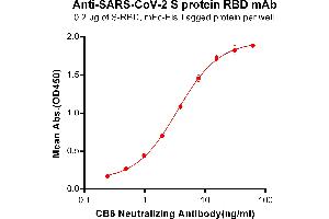 ELISA image for SARS-CoV-2 Spike (RBD) protein (mFc-His Tag) (ABIN6961147)