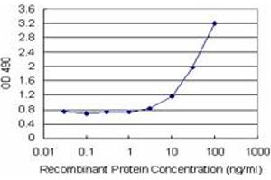 Sandwich ELISA detection sensitivity ranging from 3 ng/mL to 100 ng/mL. (IFITM3 (人) Matched Antibody Pair)