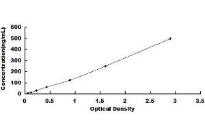 Typical standard curve (Lactate Dehydrogenase ELISA 试剂盒)