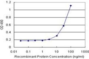 Sandwich ELISA detection sensitivity ranging from 3 ng/mL to 100 ng/mL. (DDC (人) Matched Antibody Pair)