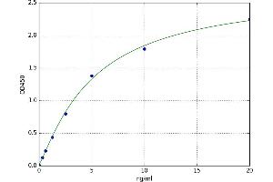 A typical standard curve (HMGCR ELISA 试剂盒)